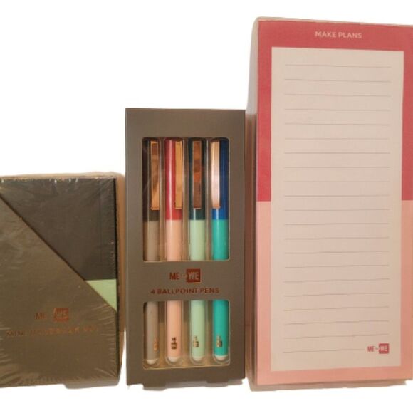 Me to We Other - Me to We Mini Notebook, Ballpoint Pens and Magnetic List Pad Bundle